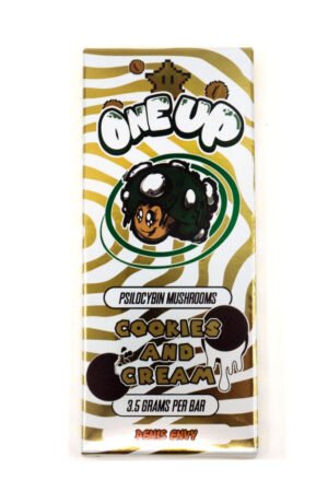 One Up Mushroom Bar 3.5G | Shrooms Cookies and Cream Chocolate Bar